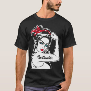 Instructeur Rosie de Riveter Pin Up T-shirt