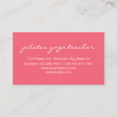 Instructeur | Roze Daisy Gold Glitter Black van de Visitekaartje (Achterkant)