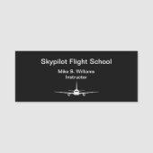 Instructeur vliegschool naamplaatje (Voorkant)