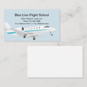 Instructeur vliegschool visitekaartje (Voorkant / Achterkant)