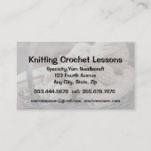 Instructeur voor brei- en haaklessen visitekaartje (Voorkant)