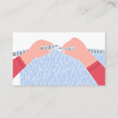 Instructeur voor brei- en haaklessen visitekaartje (Achterkant)