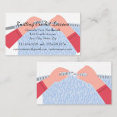 Instructeur voor brei- en haaklessen visitekaartje (Voorkant / Achterkant)