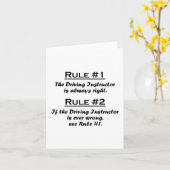 instructeur voor het besturen van voertuigen kaart (Gele Bloem)