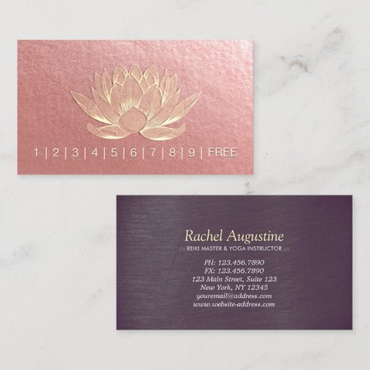 Instructeur voor JONGE Meditatie Loyalty Punch Lot (Voorkant / Achterkant)