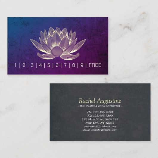 Instructeur voor JONGE Meditatie Loyalty Punch Lot (Voorkant / Achterkant)