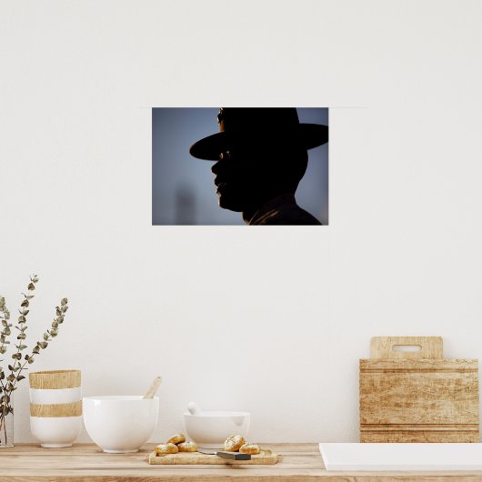 Instructeur voor marineboor poster (Keuken)