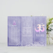 Instructeur voor Meditatie Yoga Pose Brochure (Staand voorkant)