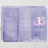 Instructeur voor Meditatie Yoga Pose Brochure (Voorkant / Achterkant)