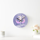 Instructeur voor Meditatie Yoga Pose om Sign Zeer Ronde Klok (Huis)