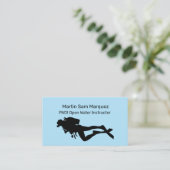 Instructeur voor Open Water Diving Visitekaartje (Staand voorkant)