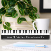 Instructeur voor piano-leraar naambordje