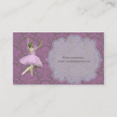 Instructeur voor Professional Ballet - Ballerina Visitekaartje (Achterkant)