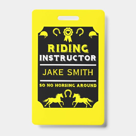 instructeur voor ruiters te paard badge (Front)