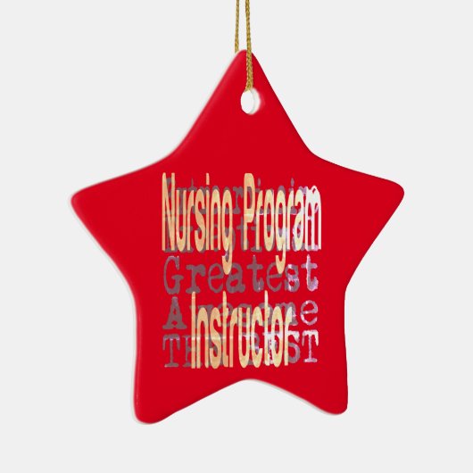 Instructeur voor verpleegprogramma keramisch ornament (Rechts)