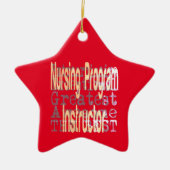 Instructeur voor verpleegprogramma keramisch ornament (Voorkant)