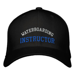 Instructeur voor waterboarding geborduurde pet