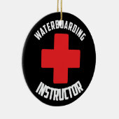 Instructeur voor waterboarding keramisch ornament (Rechts)