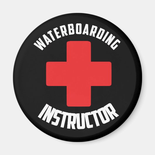 Instructeur voor waterboarding magneet (Voorkant)