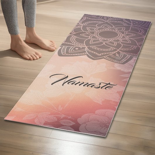 Instructeur voor YOGA Meditation Mandala Floral Da Yogamat