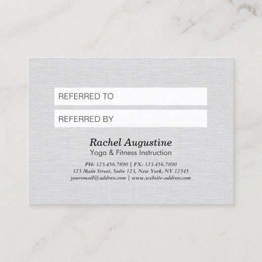 Instructeur voor YOGA-nadering Verwijzing OM-EN-sy (Achterkant)