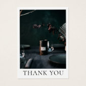 Instructie Kaarsenzorg Dank u Fotokaart Visitekaartje (Voorkant)