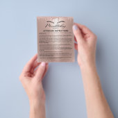 Instructie voor nazorg na microblading Rose Gold D Flyer (Hand)