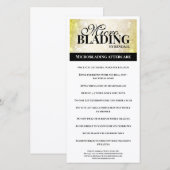 Instructie voor wenkbrauw nazorg Eenvoudig Zwart G Bedankkaart (Voorkant / Achterkant)