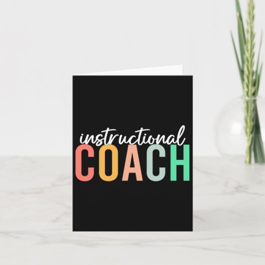 Instructiecoach Funny Terug naar School Worker AP Kaart (Voorkant)