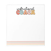 Instructiecoach Onderwijscoach Retro Notitieblok (Voorkant)