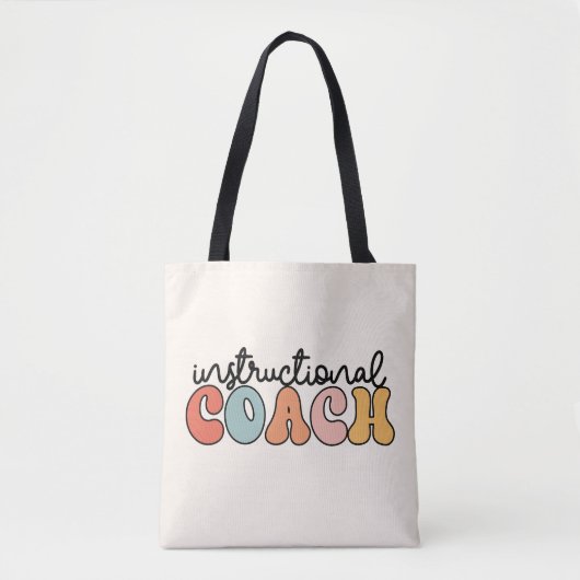 Instructiecoach Onderwijscoach Retro Tote Bag (Voorkant)