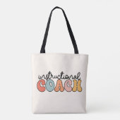 Instructiecoach Onderwijscoach Retro Tote Bag (Achterkant)