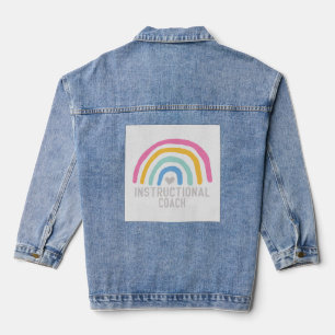 Instructiecoach: Regenboog van het leren Denim Jacket