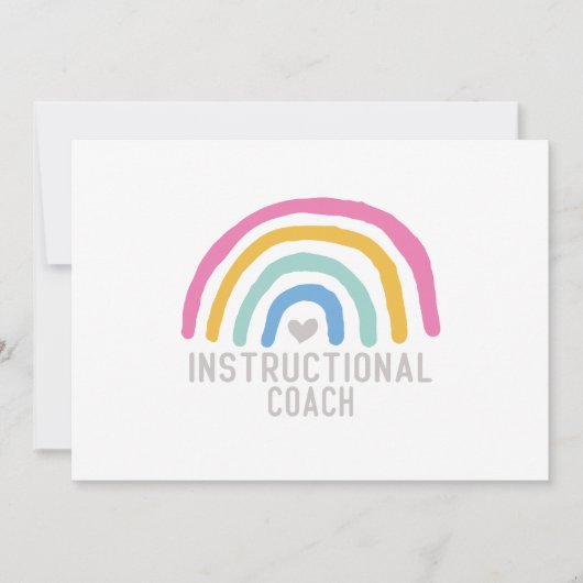 Instructiecoach: Regenboog van het leren Kaart (Voorkant)