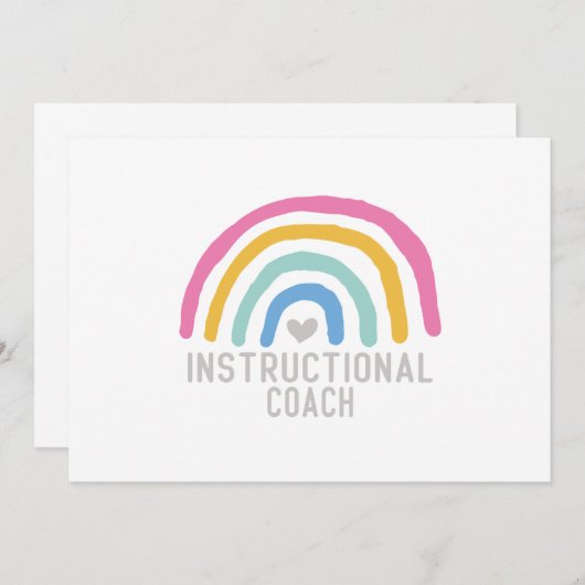 Instructiecoach: Regenboog van het leren Kaart (Voorkant / Achterkant)