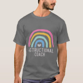 Instructiecoach: Regenboog van het leren T-shirt (Voorkant)