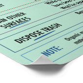 Instructief poster voor de reiniging van de biogev (Hoek)