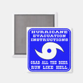 Instructieplan voor orkaanevacuatie magneet (Voorkant / Achterkant)