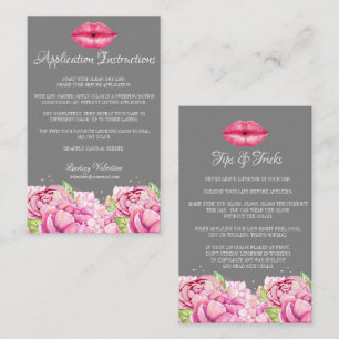 Instructies en tips voor het gebruik van lips en t visitekaartje