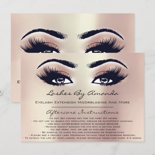 Instructies na de zorgverlening De Roos van de Las Kaart (Voorkant / Achterkant)