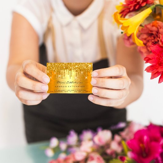 Instructies na levering Lashes LUX Gold Drips VIP Visitekaartje
