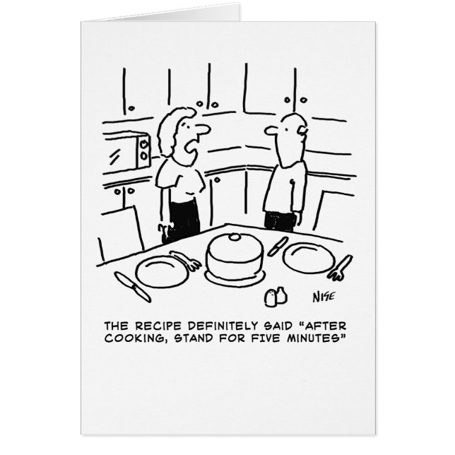 Instructies ontvangen na koken in een keuken (Voorkant)