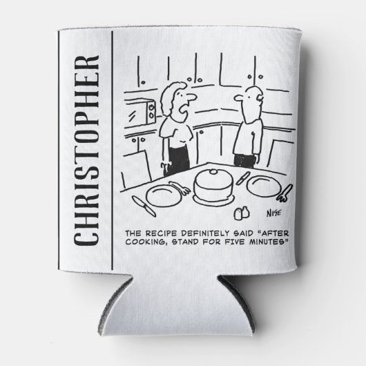 Instructies ontvangen na koken in een keuken blikjeskoeler (Voorkant)