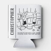 Instructies ontvangen na koken in een keuken blikjeskoeler (Achterkant)