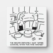 Instructies ontvangen na koken in een keuken fotoplaat (Voorkant)