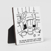 Instructies ontvangen na koken in een keuken fotoplaat (Voorkant)