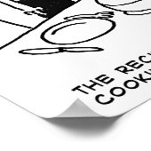 Instructies ontvangen na koken in een keuken poster (Hoek)