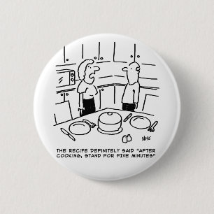 Instructies ontvangen na koken in een keuken ronde button 5,7 cm