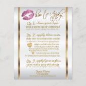 Instructies - Roze glazen lip Flyer (Voorkant)