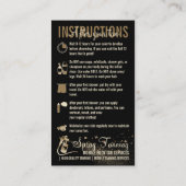 Instructies Spray Tan Voor- en Nazorggids Visitekaartje (Achterkant)